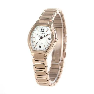 Pre-owned Citizen 2017 Exceed Titania Line Happy Flight Es9344-54w Women's Watch