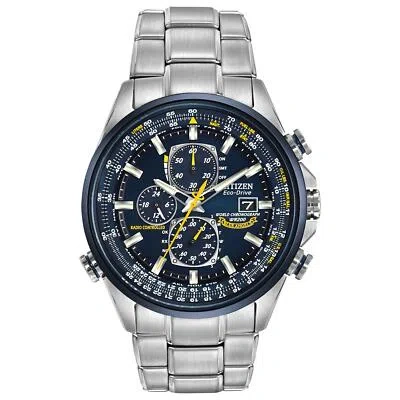 Pre-owned Citizen 2017 Promaster Sky At8020-54l Blue Angels Men's Watch Stainless Steel