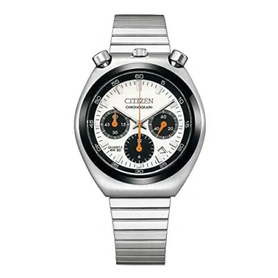 Pre-owned Citizen An3660-81a Bullhead White Dial Record Label Tsuno Chronograph Men Watch