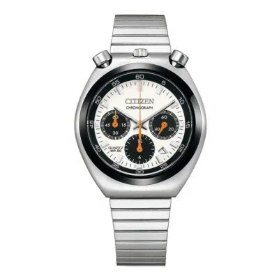 Pre-owned Citizen An3660-81a Bullhead White Record Label Tsuno Chronograph Men Watch
