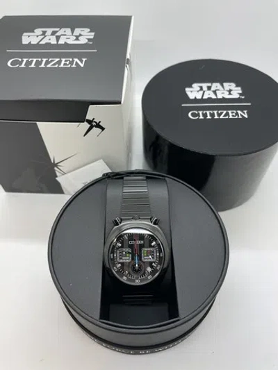 Pre-owned Citizen An3669-52e Star Wars Darth Vader Record Label Tsuno Bullhead Watch