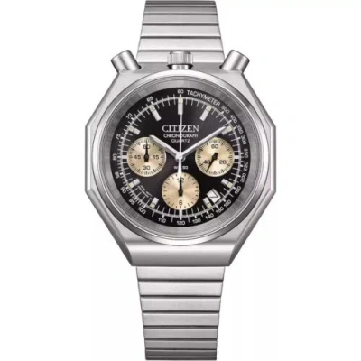 Pre-owned Citizen An3700-54e Tsuno Chronograph Quartz Stainless Steel Men Watch Usus