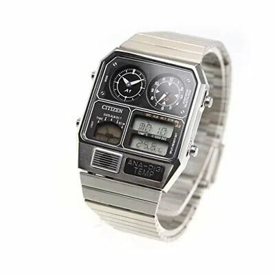 Pre-owned Citizen Ana-digi Temp Reprint Model Watch Silver Jg2101-78e From Japan F/s