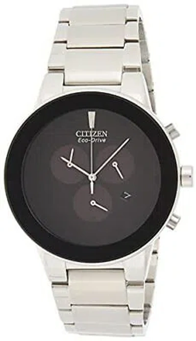 Pre-owned Citizen Analog Black Dial Men's Watch-at2240-51e
