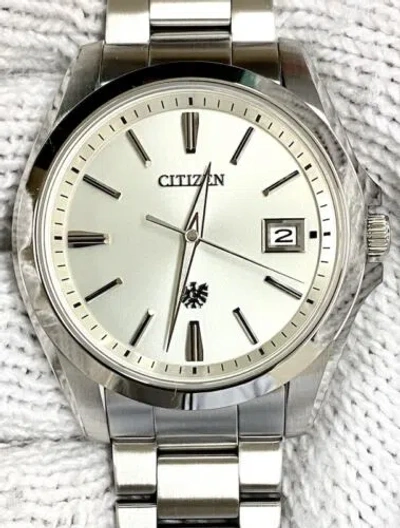 Pre-owned Citizen Aq4060-50a The  Eco-drive Solar Mens Watch Usus