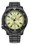 Citizen Promaster Dive Automatic Mens Automatic Black Stainless Steel Bracelet Watch Ny0155-58x
