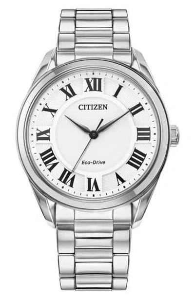 Citizen Arezzo Eco-drive Bracelet Watch, 35mm In Silver