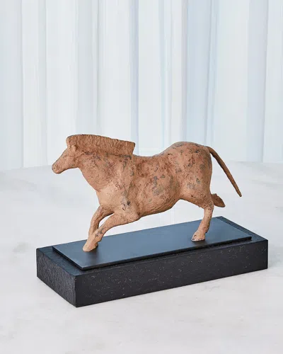 Citizen Artist Horse Cave Sculpture In Tan/blk