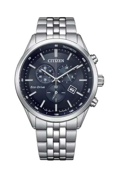 Pre-owned Citizen At2570-56l Stainless Steel Eco-drive Men Watch Usus