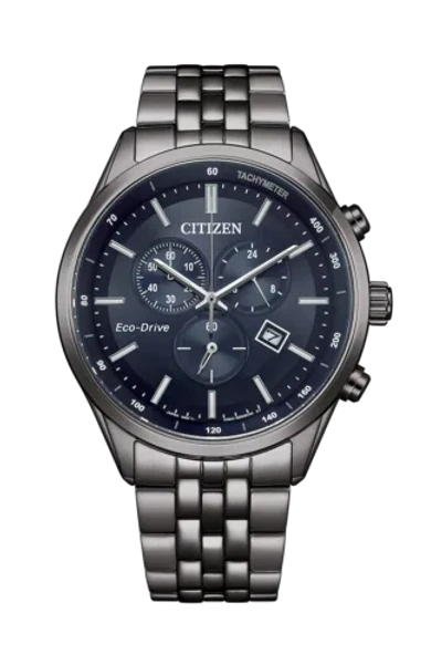 Pre-owned Citizen At2577-57l Stainless Steel Eco-drive Men Watch Usus
