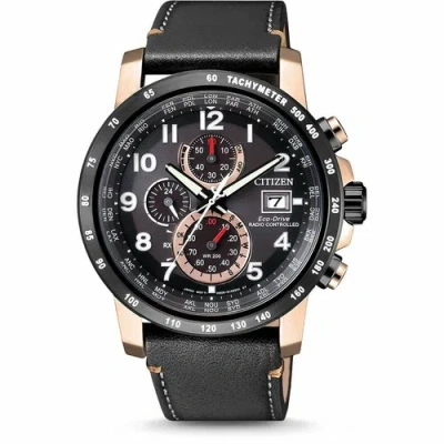 Pre-owned Citizen At8126-02e Eco-drive Chronograph Perpetual Mens Watch Us3