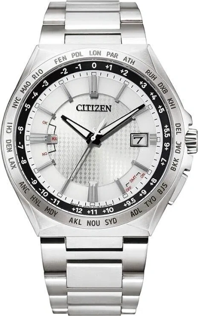 Pre-owned Citizen [] Atessa Eco-drive Radio Watch Direct Flight Act Line Cb0210-54a Men's