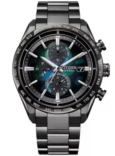 Pre-owned Citizen Atessa Layers Of Time Act Line At8286-65e Limited Men's Watch Usus