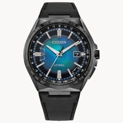 Pre-owned Citizen Attesa Act Cb0215-18l Eco-drive Unite With Blue Limited Edition