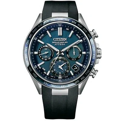 Pre-owned Citizen Attesa Act Line Cc4050-18l Blue Gps Direct-flight Men Watch In Box