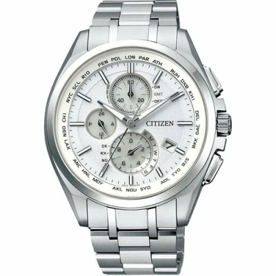 Pre-owned Citizen Attesa At8040-57a Eco-drive Solar Atomic Radio Perfex Us4