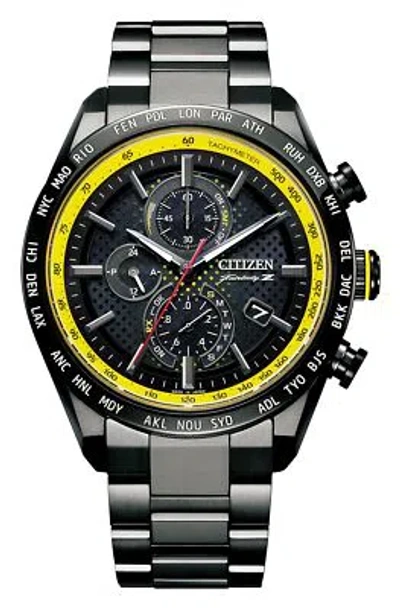 Pre-owned Citizen Attesa At8185-89e Direct Flight Solar Radio Men Watch Nissan Fairlady Z