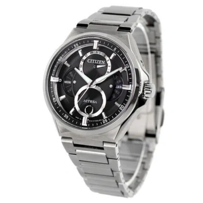 Pre-owned Citizen Attesa Bu0060-68e Eco-drive Triple Calendar Moon Data Titanium Men W .jp