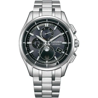 Pre-owned Citizen Attesa By1001-66e Moon Phase Eco-drive Atomic Solar Men Watch In Box