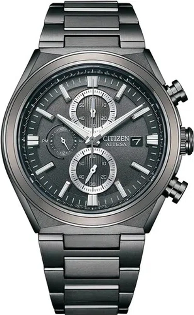 Pre-owned Citizen Attesa Ca0835-61h Act Line Black Titanium Series Japan Imported