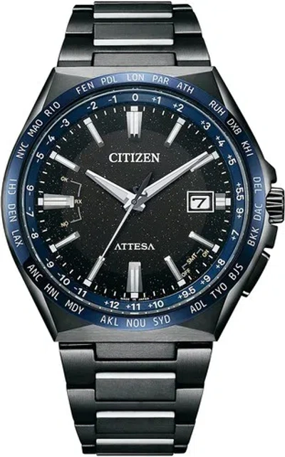 Pre-owned Citizen Attesa Cb0217-71e Blue Universe Limited 35th Anniversary Watch Men Japan