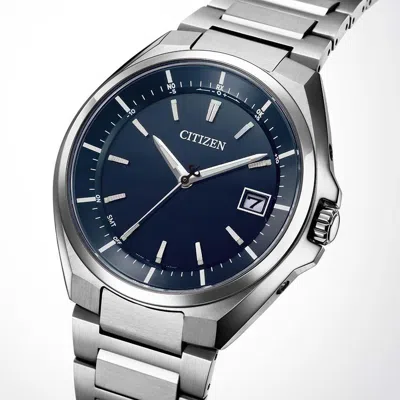 Pre-owned Citizen Attesa Cb3010-57l Eco-drive Radio Titanium Sapphire Crystal Watch Men's
