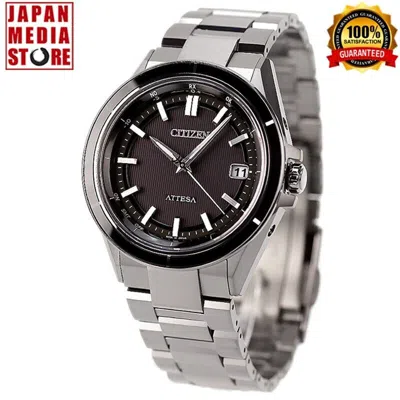 Pre-owned Citizen Attesa Cb3030-76e Act Line Eco-drive Titanium Solar Radio Men Watch
