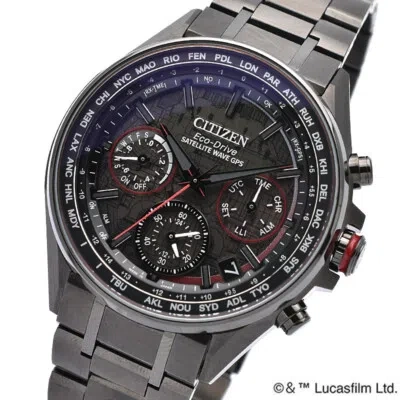 Pre-owned Citizen Attesa Cc4006-61e Star Wars Limited Darth Vader Model Gps Titanium Watch