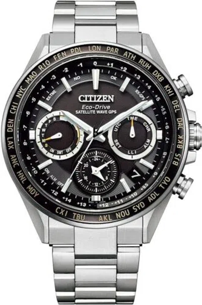 Pre-owned Citizen Attesa Cc4015-51e Double Direct Flight Gps Solar Men's Watch Jdm