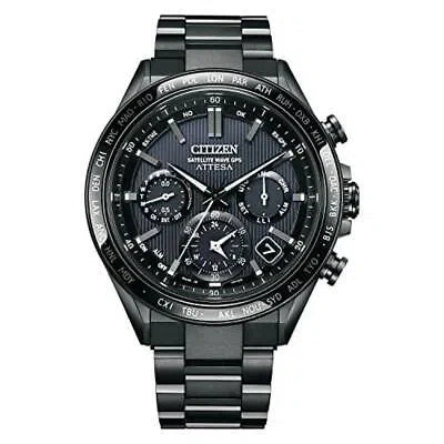 Pre-owned Citizen Attesa Cc4055-65e Double Direct Flight Gps Solar Radio Men Watch