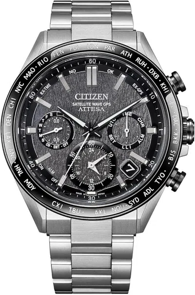 Pre-owned Citizen Attesa Cc4058-67x Act Line Eco-drive Gps Satellite Men's Watch Japan