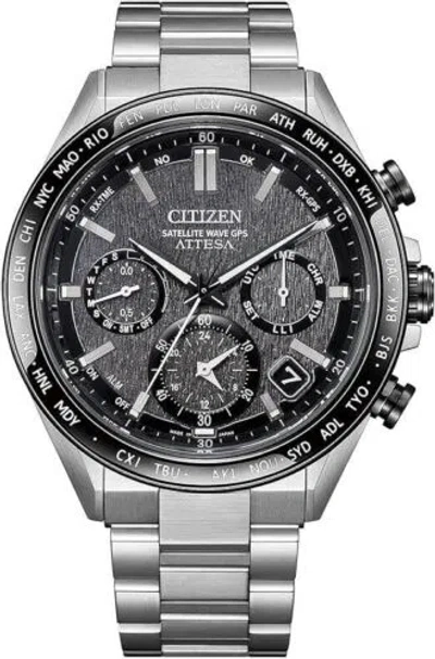 Pre-owned Citizen Attesa Cc4058-67x Eco-drive Gps Satellite Men Watch Usus