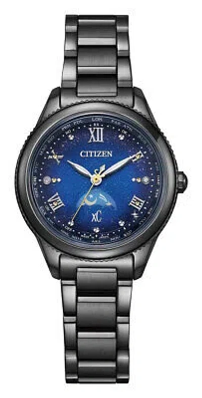 Pre-owned Citizen Attesa Denpa Pair Models Yozora Ee1007-75l Blue Women's Watch In Box