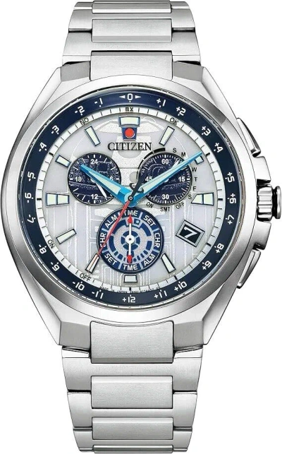 Pre-owned Citizen Attesa Disney Collection Star Wars R2-d2 Cb5040-71a Limited Model In Box