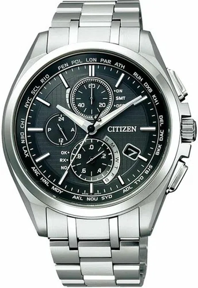 Pre-owned Citizen Attesa Eco-drive At8040-57e Radio Clock Direct Flight From Japan