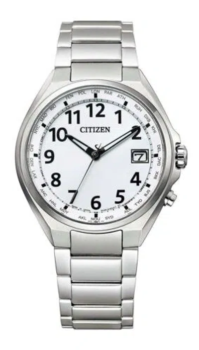 Pre-owned Citizen Attesa Eco-drive Cb1120-50b Direct Flight Solar Radio Men Watch
