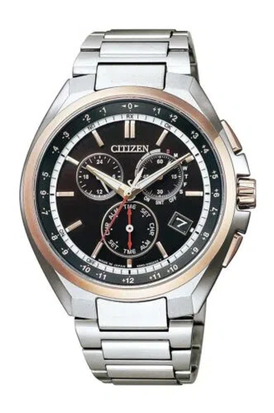 Pre-owned Citizen Attesa Eco-drive Cb5044-62e Solar Radio Men's Watch 2019 In Box