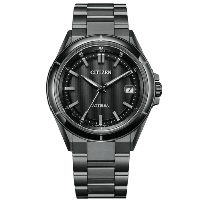 Pre-owned Citizen Attesa Eco-drive Radio Clock Cb3035-72e Watch Japan Import