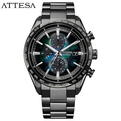 Pre-owned Citizen Attesa Layers Of Time Limited At8286-65e Black Men's Watch In Box
