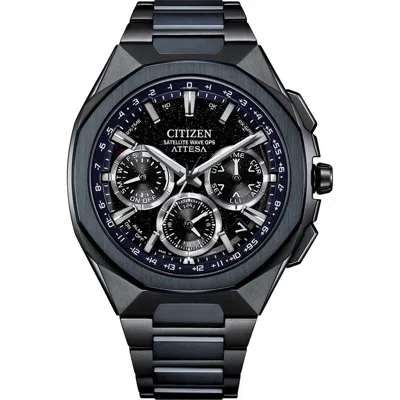 Citizen Attesa Satellite Timekeeping Chronograph Super Titanium™ Bracelet Watch, 43.2mm In Brown