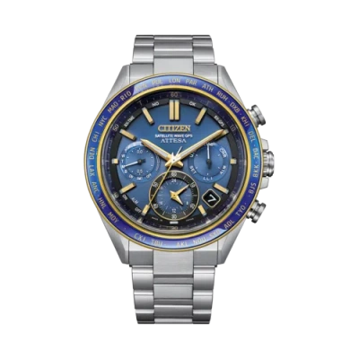 Pre-owned Citizen Attsea Super Titanium Satellite Wave Gps Watch Cc4054-68l Usus