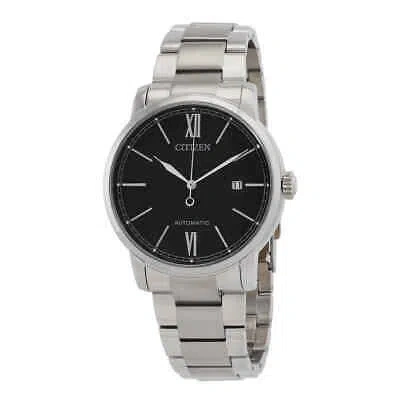 Pre-owned Citizen Automatic Black Dial Watch Nj0130-88e