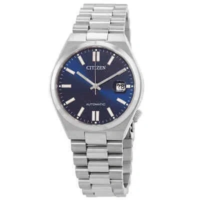 Pre-owned Citizen Automatic Blue Dial Men's Watch Nj0150-81l