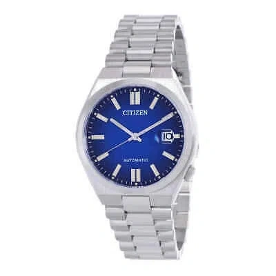 Pre-owned Citizen Automatic Blue Dial Men's Watch Nj0151-88l