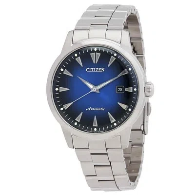 Pre-owned Citizen Automatic Blue Dial Men's Watch Nk0009-82l