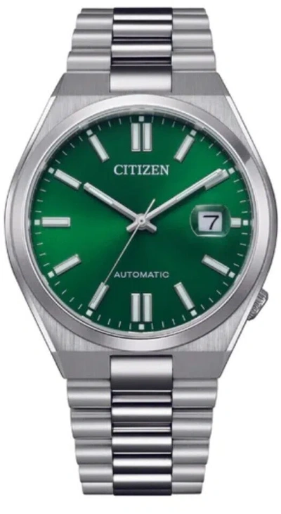 Pre-owned Citizen Automatic Green Dial Men's Watch Nj0150-81x Tsuyosa Brand