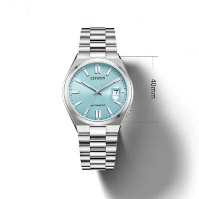 Pre-owned Citizen Automatic Mechanical Light Blue Dial Men's Watch Nj0151-88m