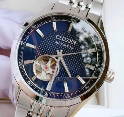 Pre-owned Citizen Automatic Mechanical Men's Blue Dial Watch Nh9110-81l