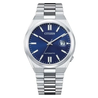 Pre-owned Citizen Automatic Nj0150-81l Blue Dial Stainless Steel Men's Watch Japan