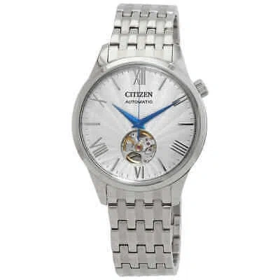 Pre-owned Citizen Automatic Silver Dial Men's Watch Nh9130-84a